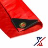 X1 Tools 12 ft x 24 ft Heavy Duty 12 Mil Tarp, Red, Polyethylene X1T-CAN-T12-RED-2412
